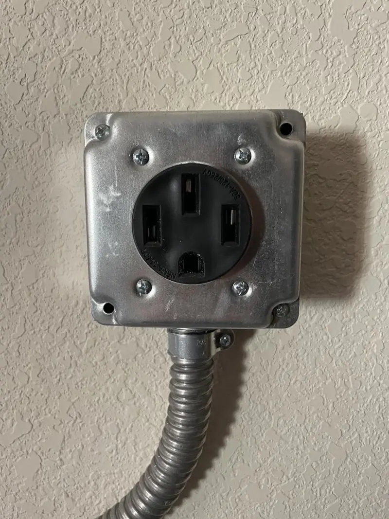 NEMA 14-50 outlet installed for Smart Home Electrical in Raeford